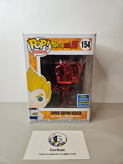 Funko Pop Vegeta SSJ Red Chrome 2019 Convention