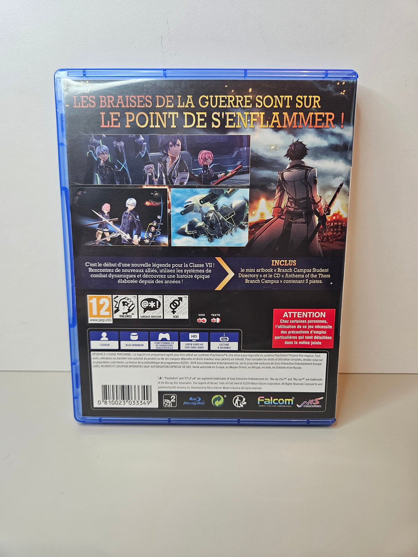 Playstation - THE LEGEND OF HEROES TRAILS OF COLD STEEL III 3 VF