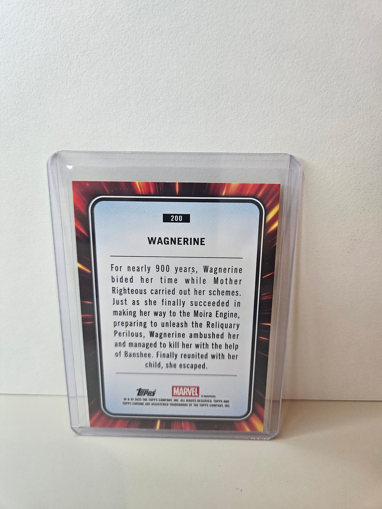 Wagnerine Gold Lava Marvel Topps Chrome 2025