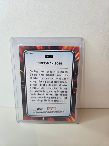 Spider-man 2099 refractor Marvel Topps Chrome 2025