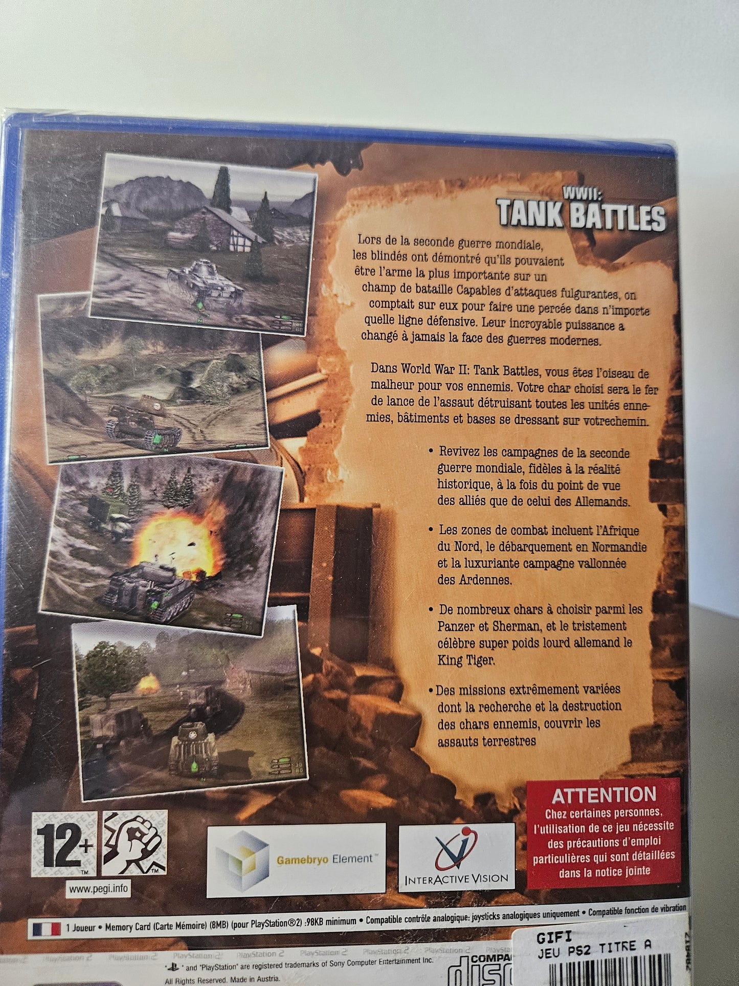 Playstation - WWII Tank Battles