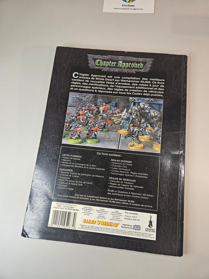 Livre Warhammer 40000 Chapter Approbed