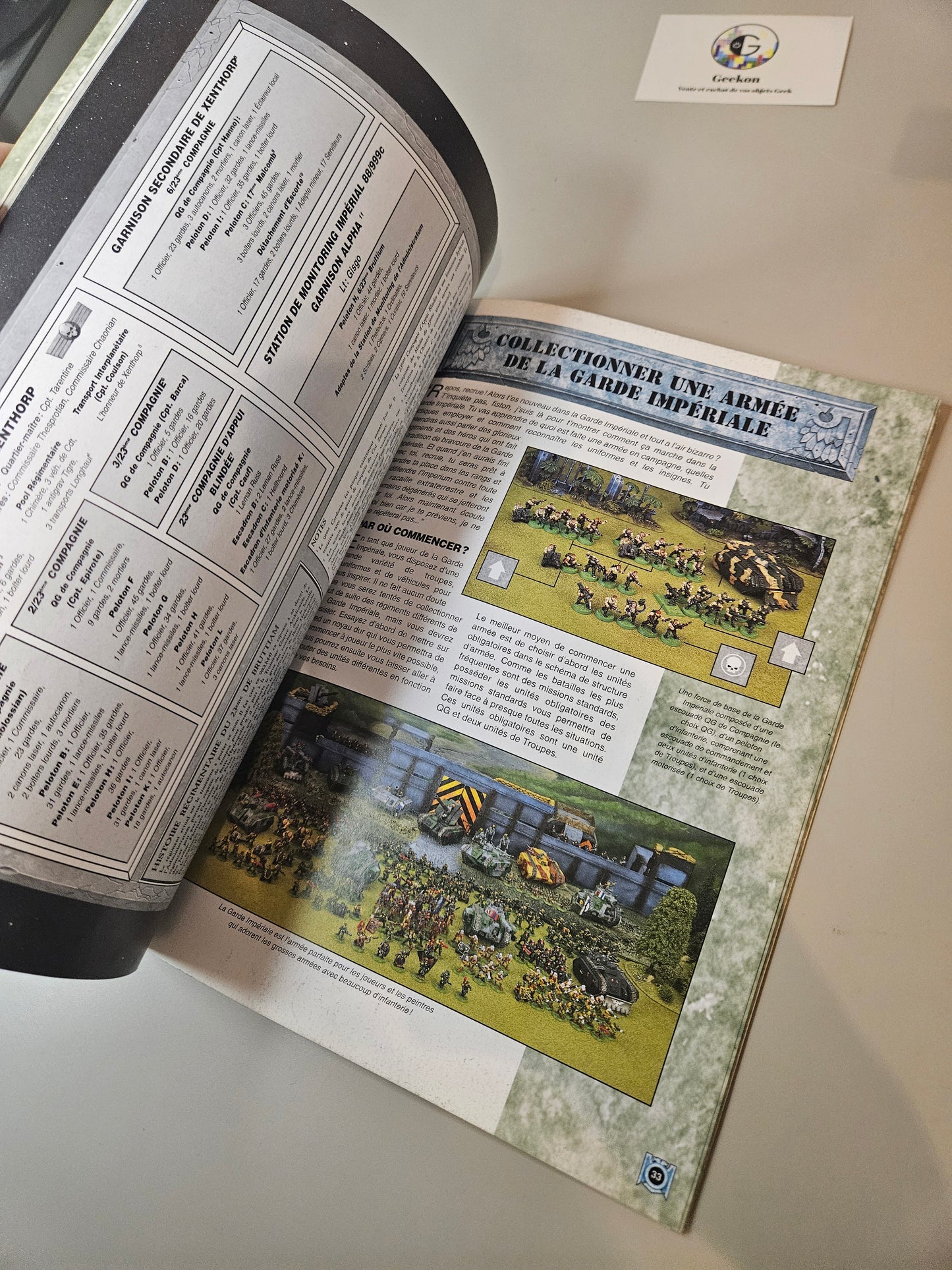 Codex Garde Impériale Warhammer 40000