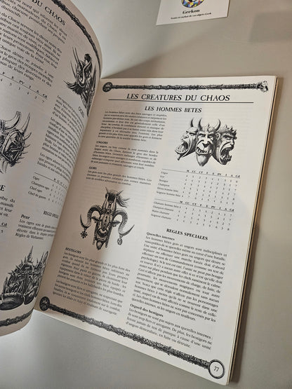 Livre Warhammer Royaume du Chaos