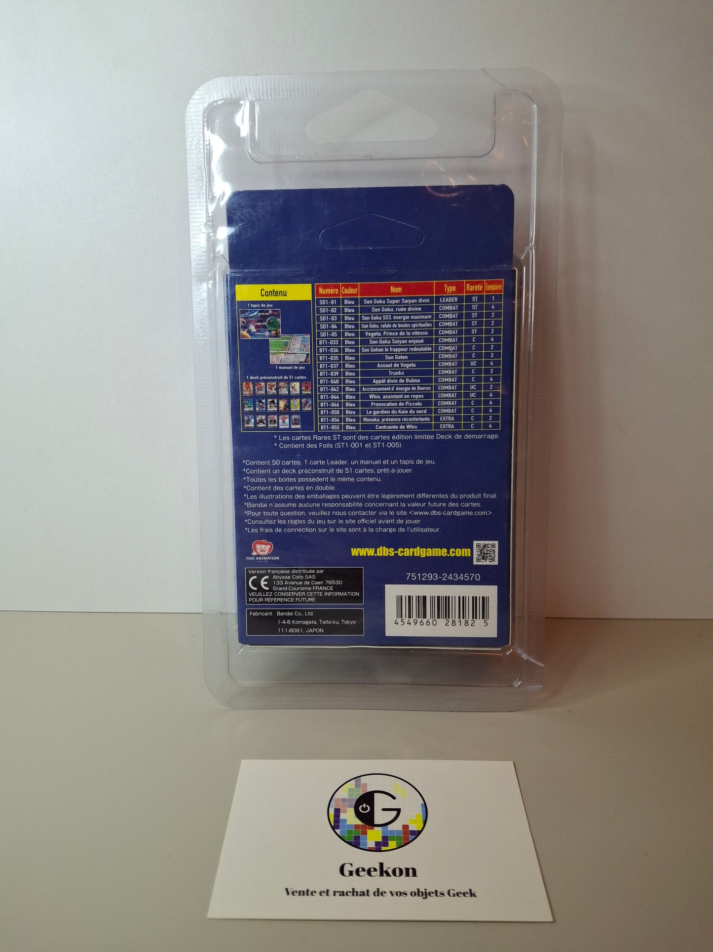 Dragon Ball Super - Deck SD01