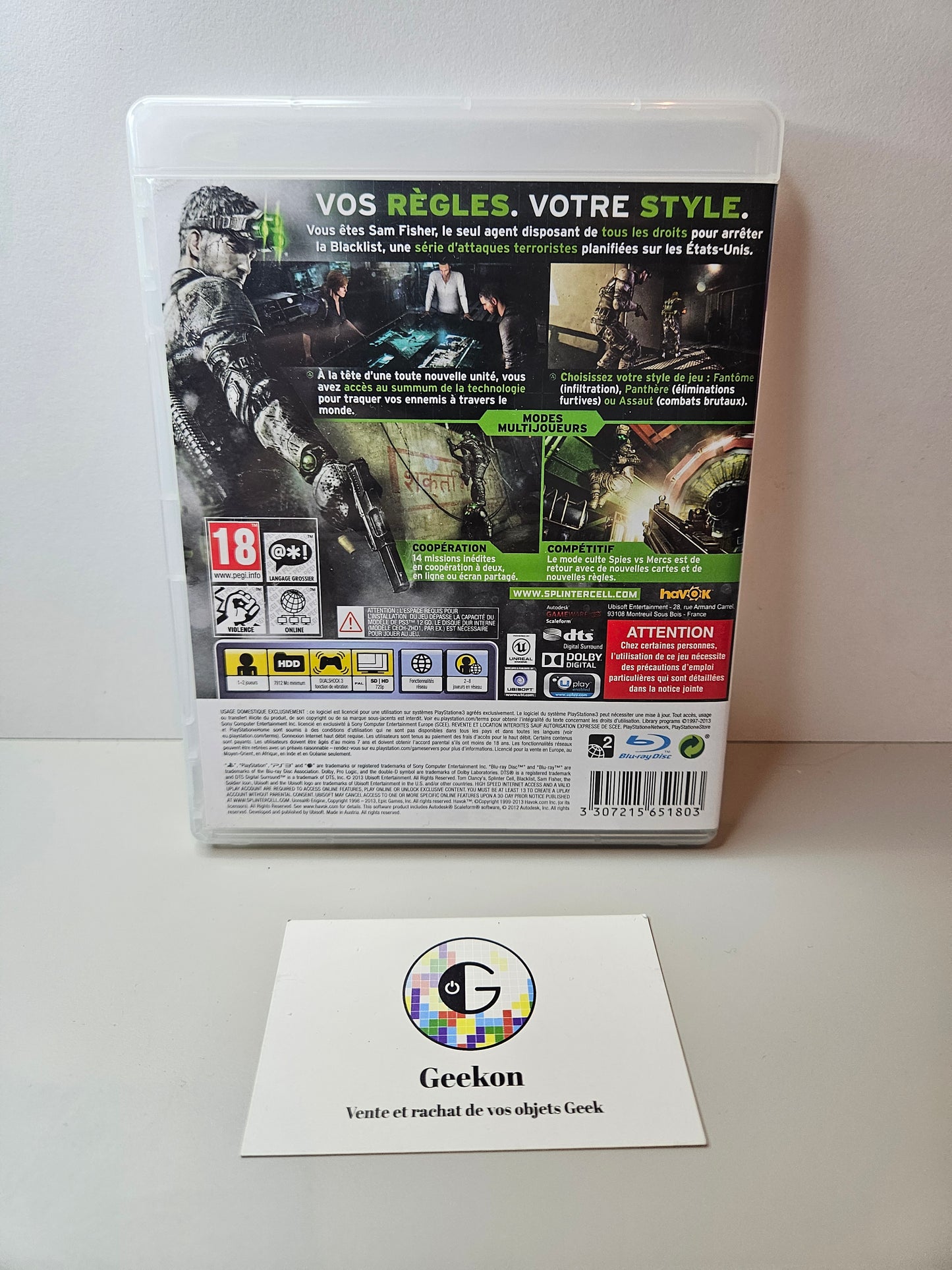 Playstation - Tom Clancy's Splinter Cell Blacklist