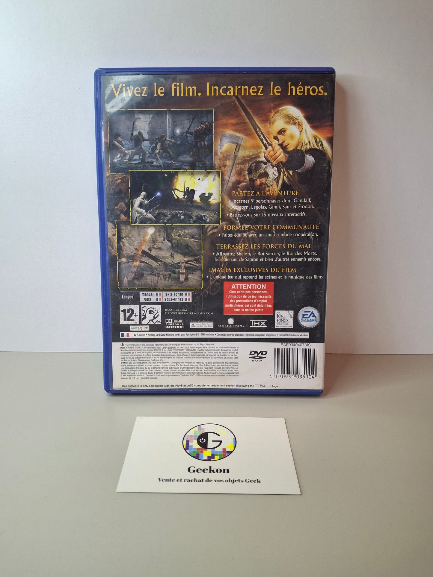 Playstation - Le Seigneur des Anneaux : Le Retour du Roi
