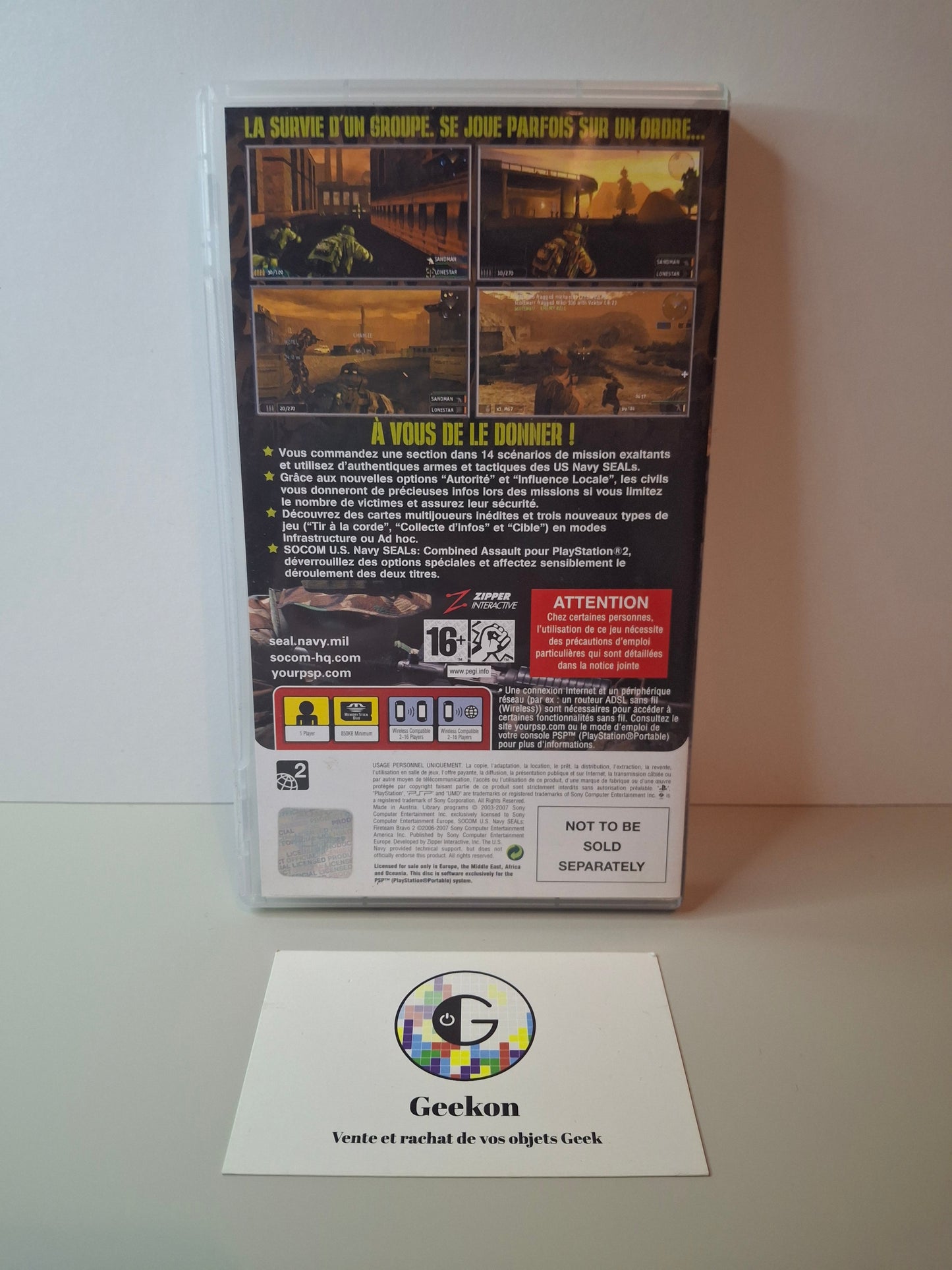 Playstation - Socom U.S Navy SEALs : Fireteam Bravo 2
