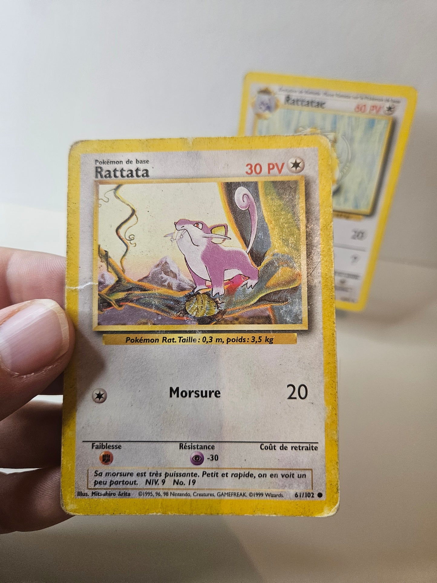 Carte pokémon - Rattata et Rattatac Wizard