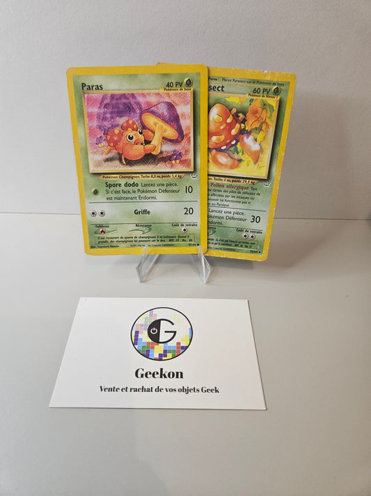 Carte Pokémon - Paras et Parasect Wizard