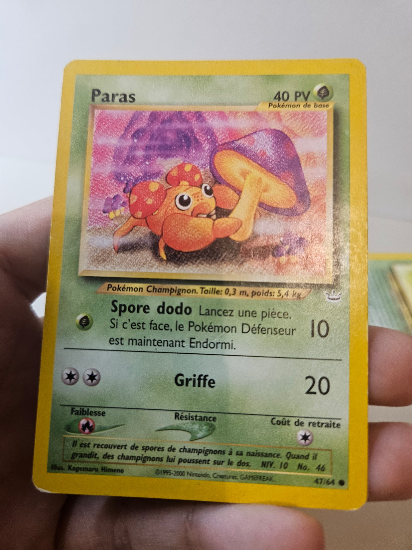 Carte Pokémon - Paras et Parasect Wizard