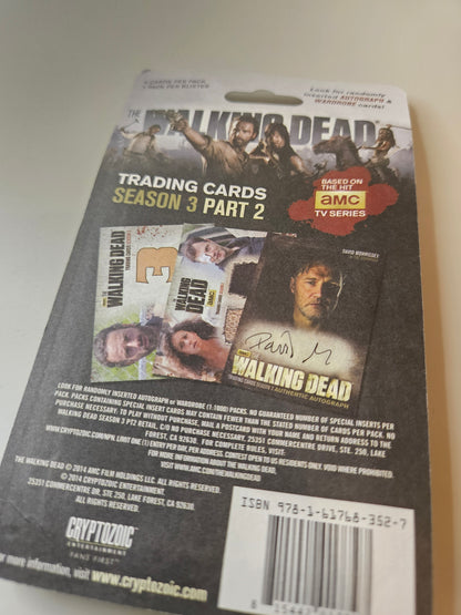 AMC The Walking Dead Season 3 Part 2 Retail Blister Trading Card Pack NEW