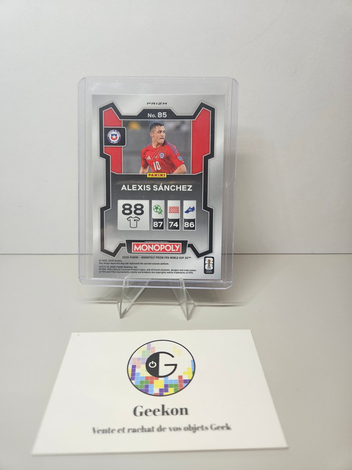 2026 Panini Monopoly FIFA World Cup Alexis Sanchez
