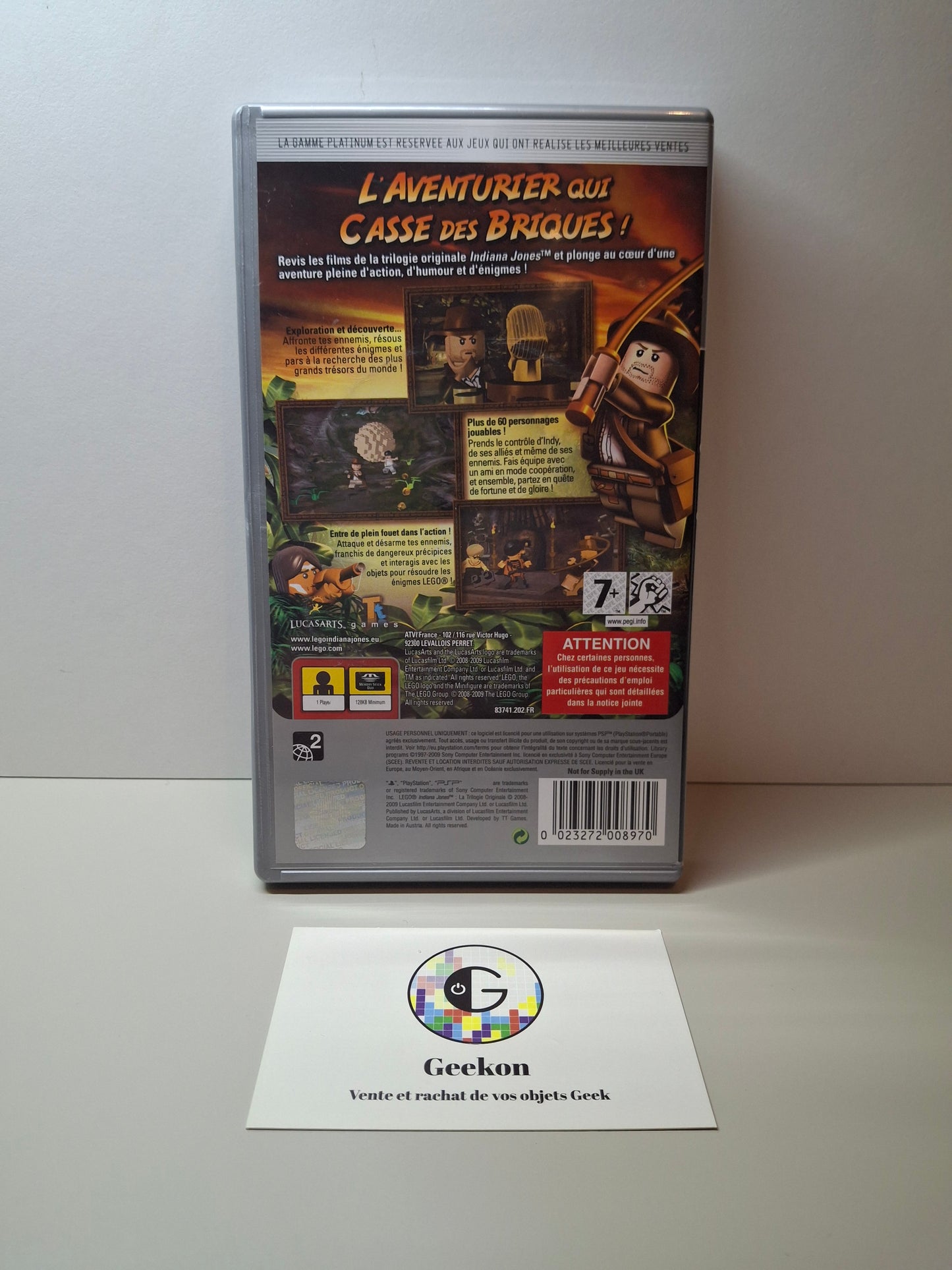 Playstation - Lego Indiana Jones : La Trilogie Originale