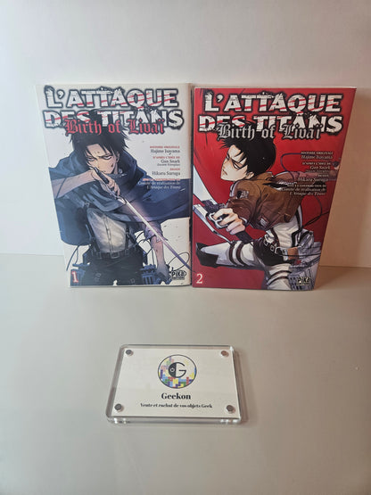 Tome 1 et 2 L'attaque des titans Birth of Livai