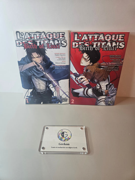 Tome 1 et 2 L'attaque des titans Birth of Livai