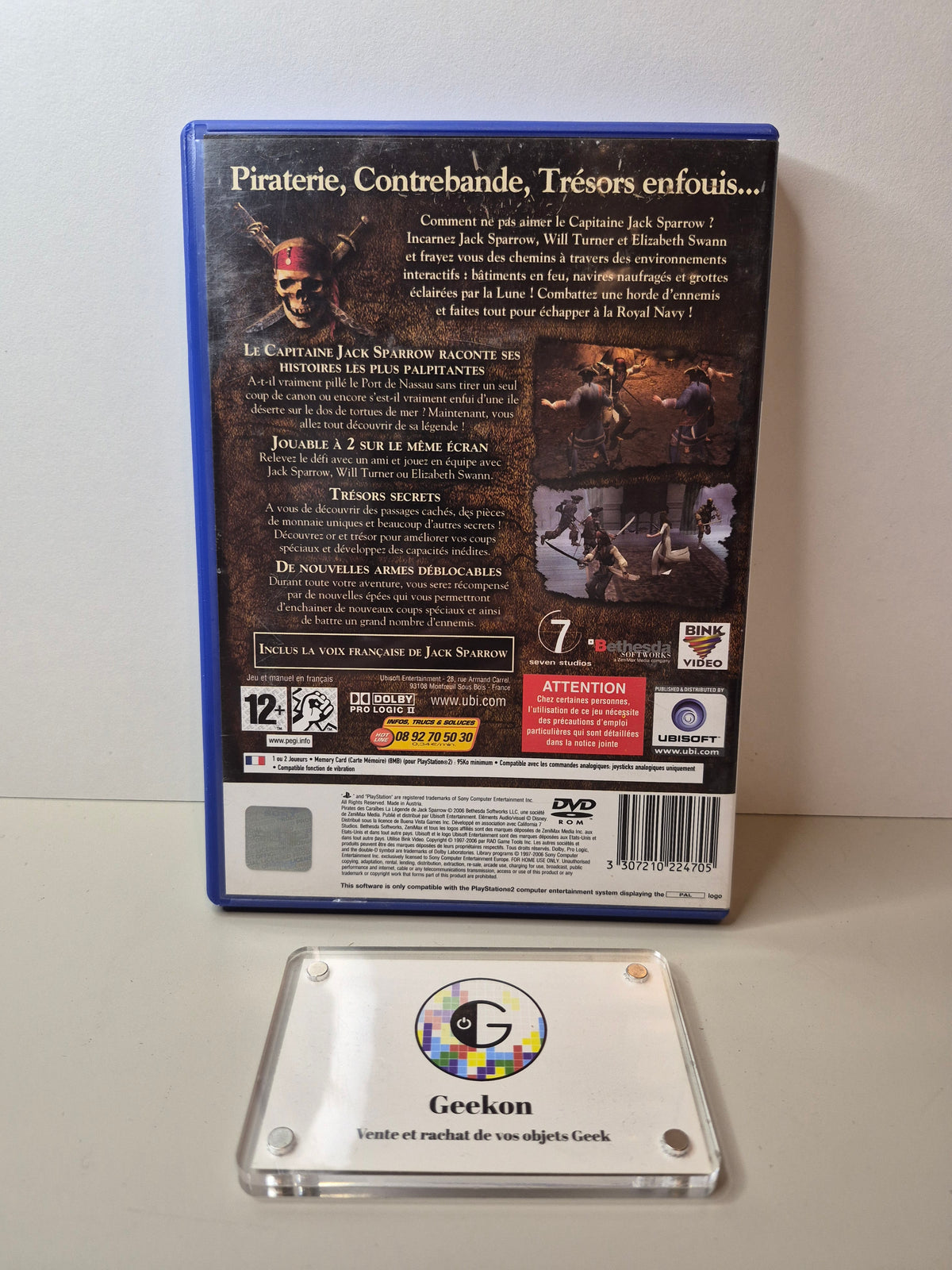 Playstation - Pirates des caraïbes la légende jack sparrow