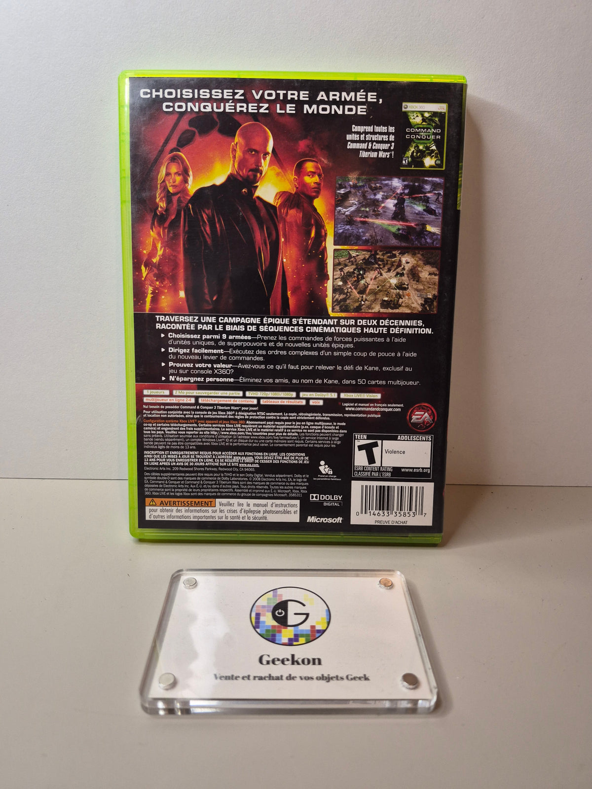 Xbox - Command and conquer 3 La fureur de kane
