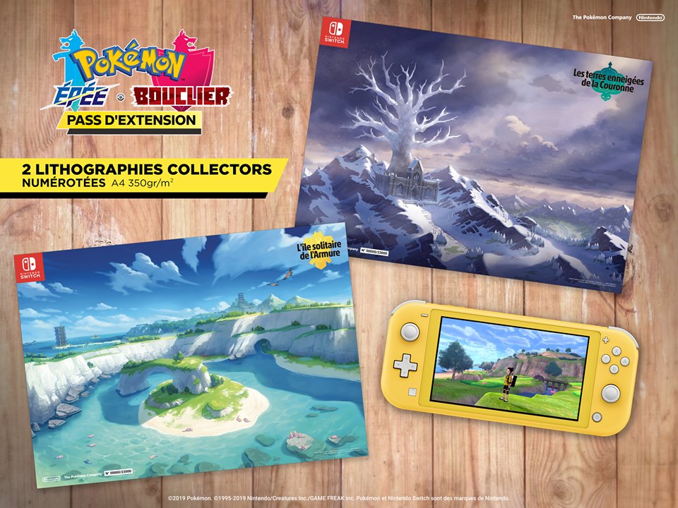 Litographie Collector DLC pokémon épée et bouclier